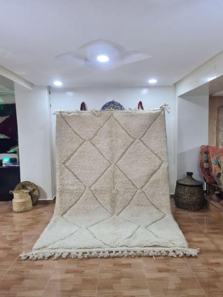 White Zaidam Marokkaans handgemaakt tapijt